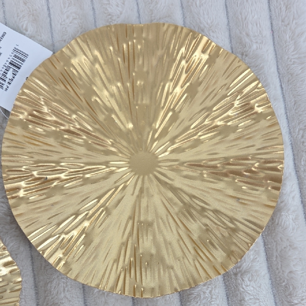 Radiant Gold Textured Shell Wall Art Set - Picture 6 of 7